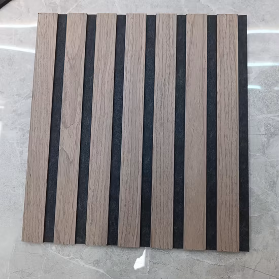 Акустические стеновые панели премиум-класса из древесного шпона 3D для современных интерьеров